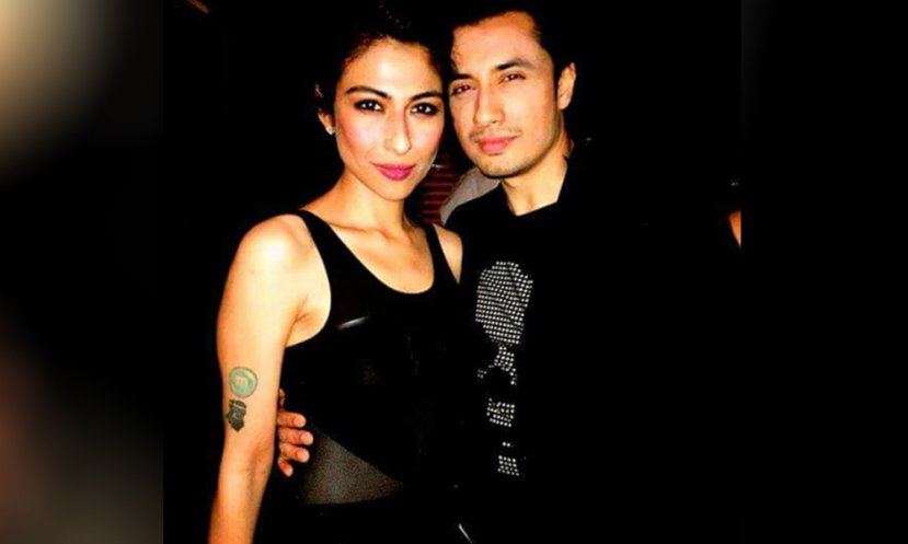 Singer Meesha Shafi and Ali Zafar when they were colleagues in the same band
