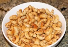 Spicy Cashews - Manjula's Kitchen